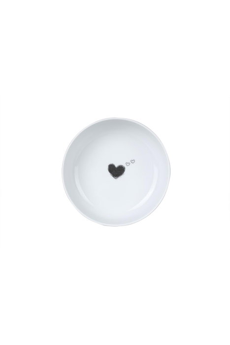 Hermia Juego de 2 Cuencos de Porcelana Blanco y Negro 15 cm Hermia Juego de 2 Cuencos de Porcelana Blanco y Negro 15 cm